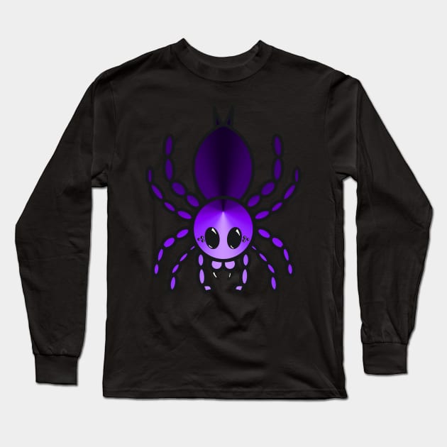 Colorful Cartoon Tarantula (Purple) Long Sleeve T-Shirt by IgorAndMore